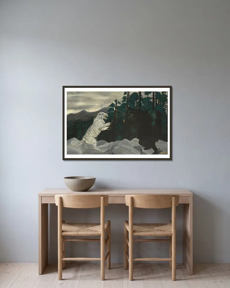 Modrý tygr, Horace Pippin v rámu na stěně