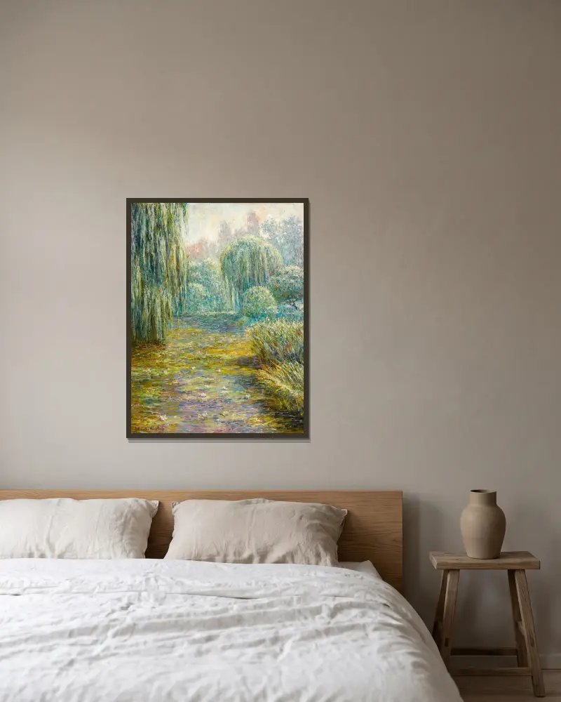Der Garten in Giverny – Nr. 1 von Blanche Hoschedé-Monet gerahmt an einer Wand