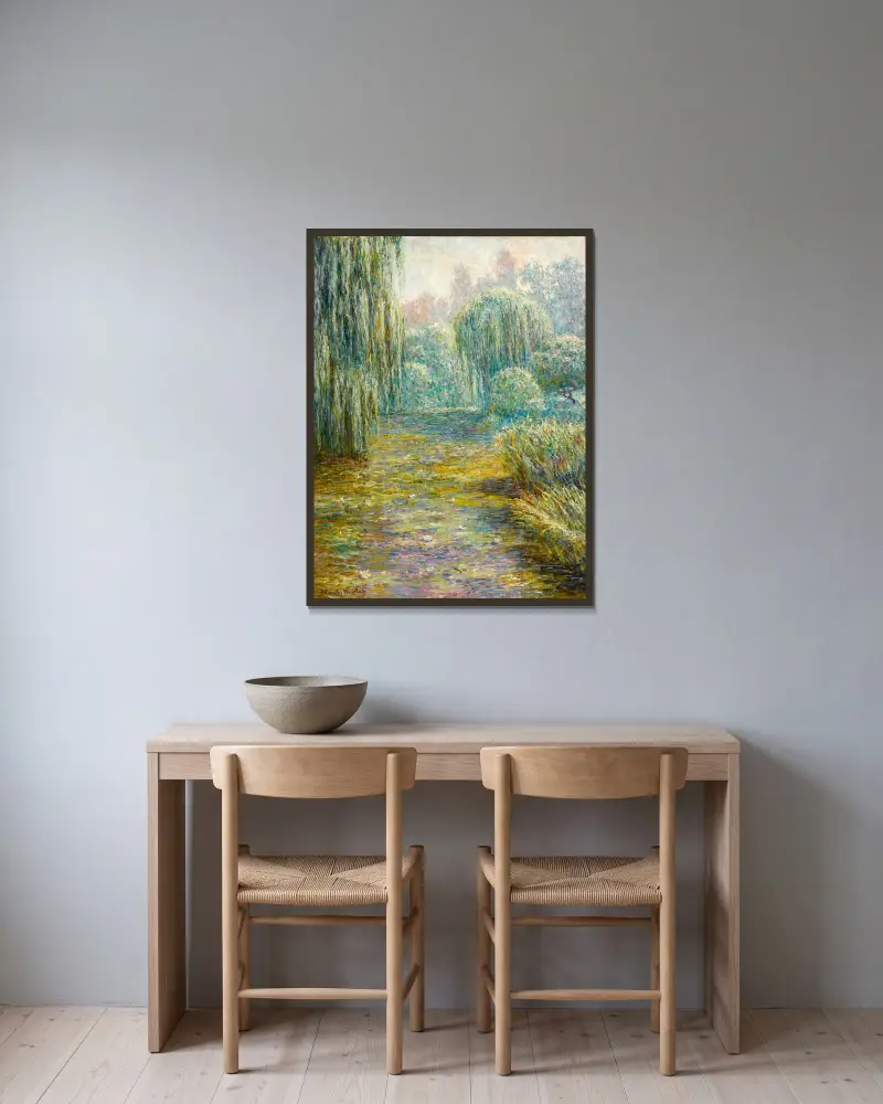 Der Garten in Giverny – Nr. 1 von Blanche Hoschedé-Monet gerahmt an einer Wand