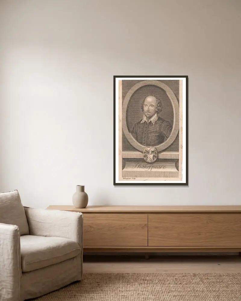 Shakespeare, George Howland Beaumont v rámu na stěně