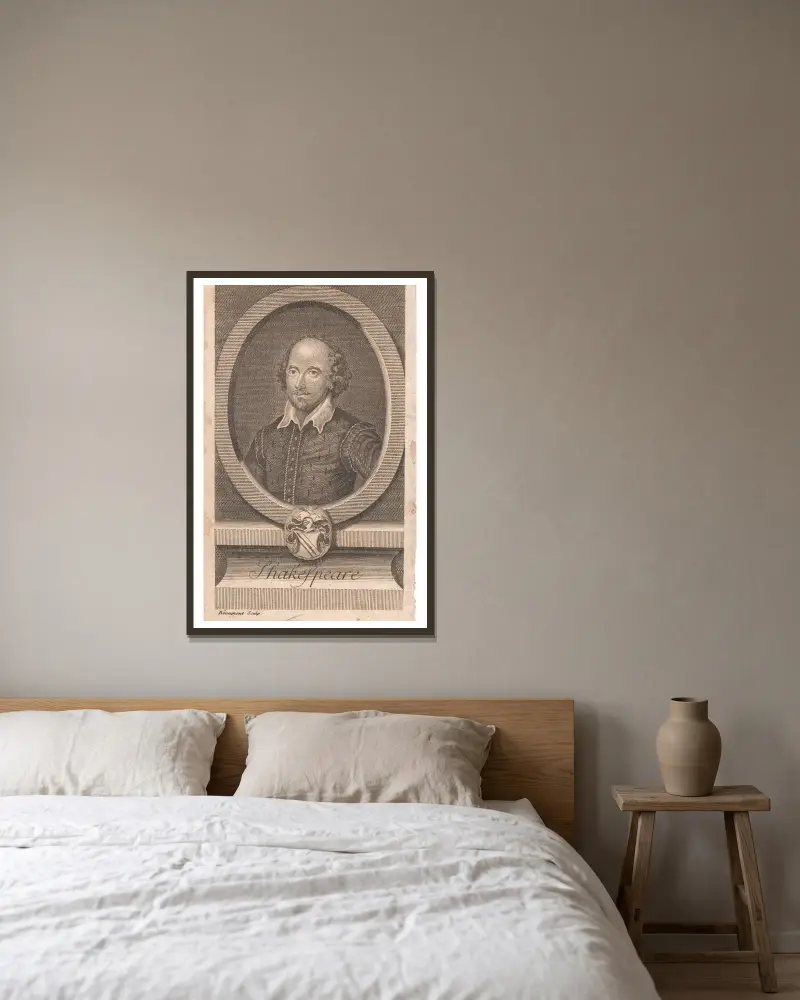 Shakespeare, George Howland Beaumont v rámu na stěně