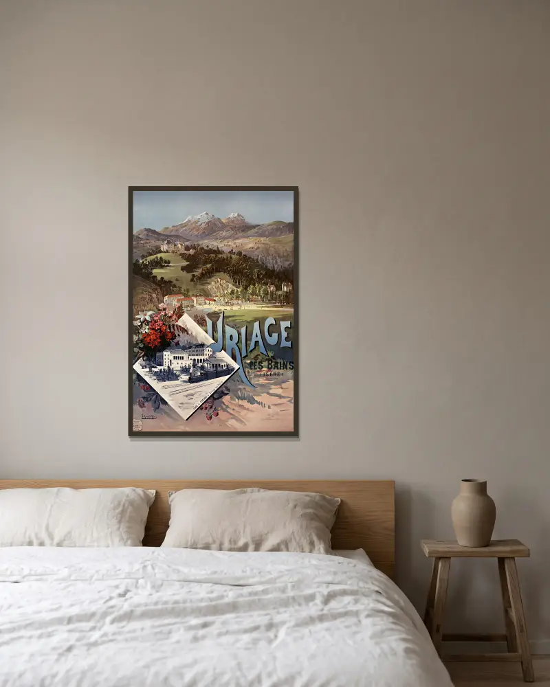 Uriage-les-Bains (Isère), Frederic Hugo d’Alési w ramie na ścianie