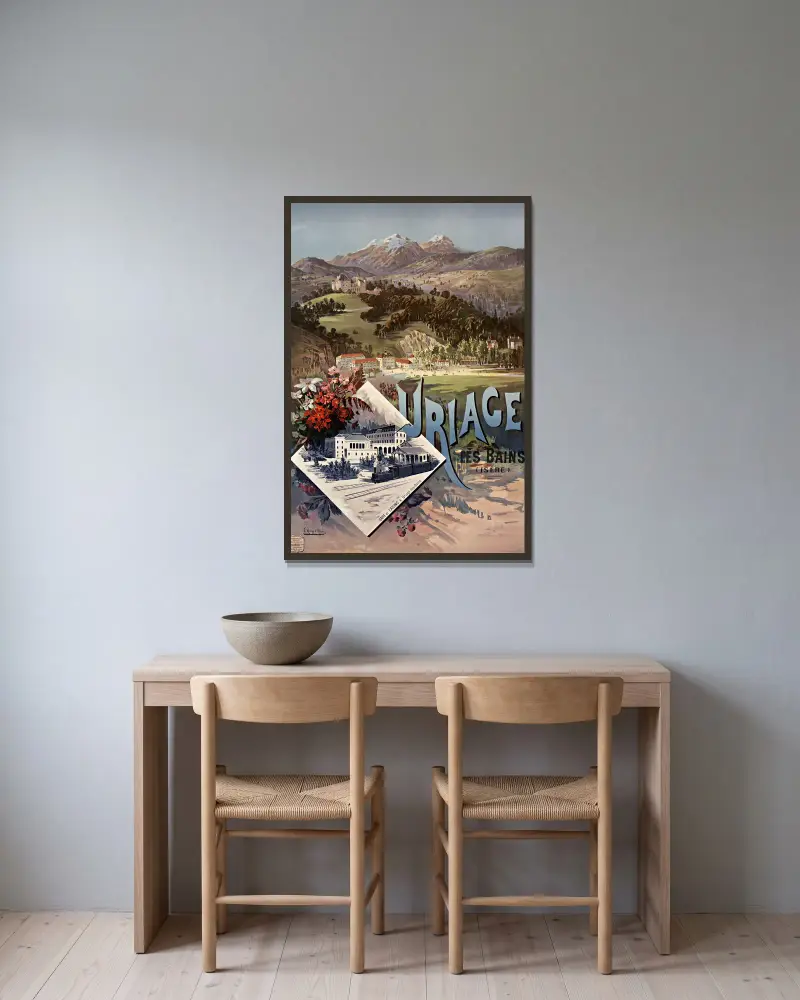 Uriage-les-Bains (Isère), Frederic Hugo d’Alési w ramie na ścianie