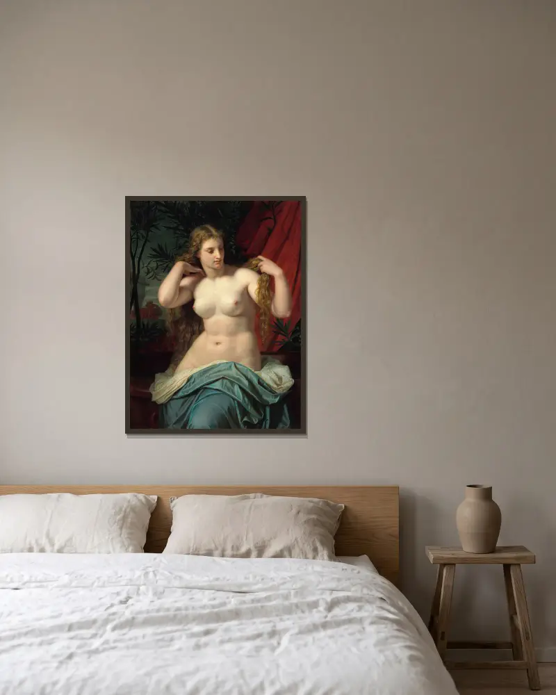 Batseba, Hugues Merle w ramie na ścianie