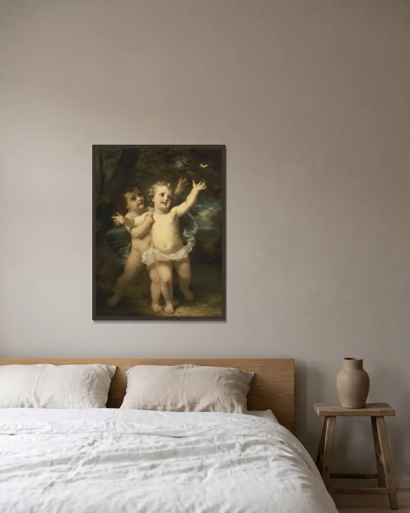 Motyl, Hugues Merle w ramie na ścianie