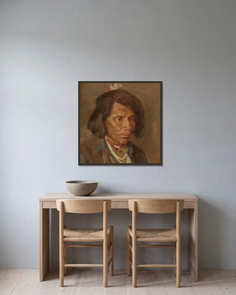 Klikitatský náčelník, Eanger Irving Couse v rámu na stěně