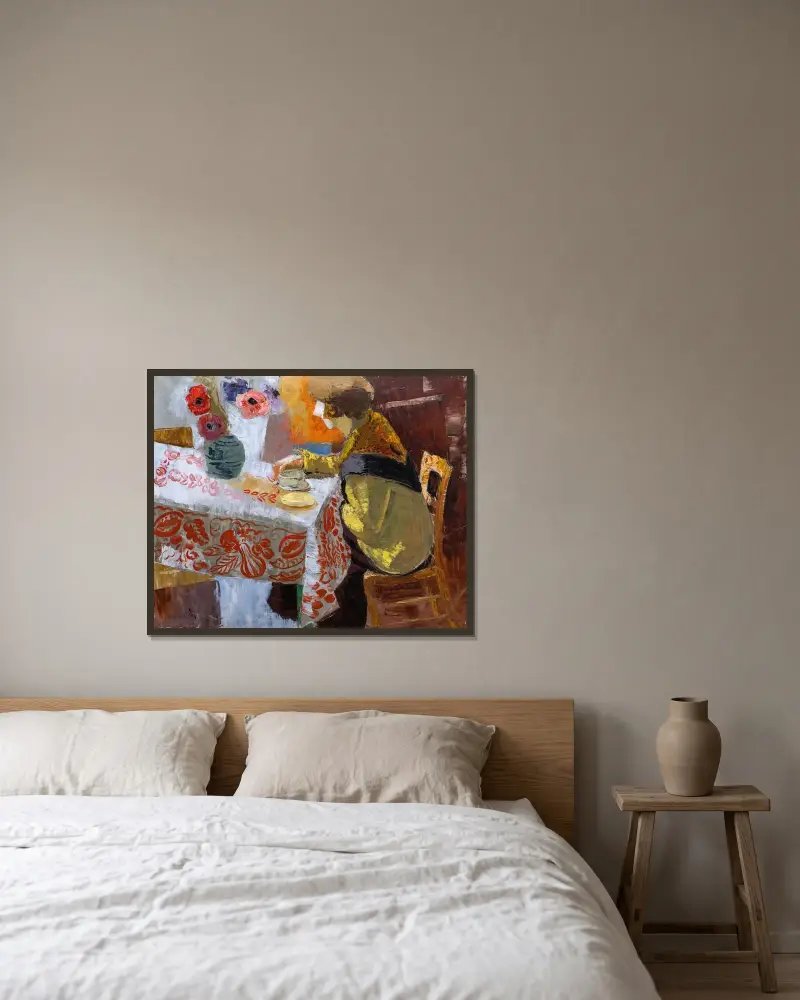 Breakfast, Isaac Grünewald v rámu na stěně