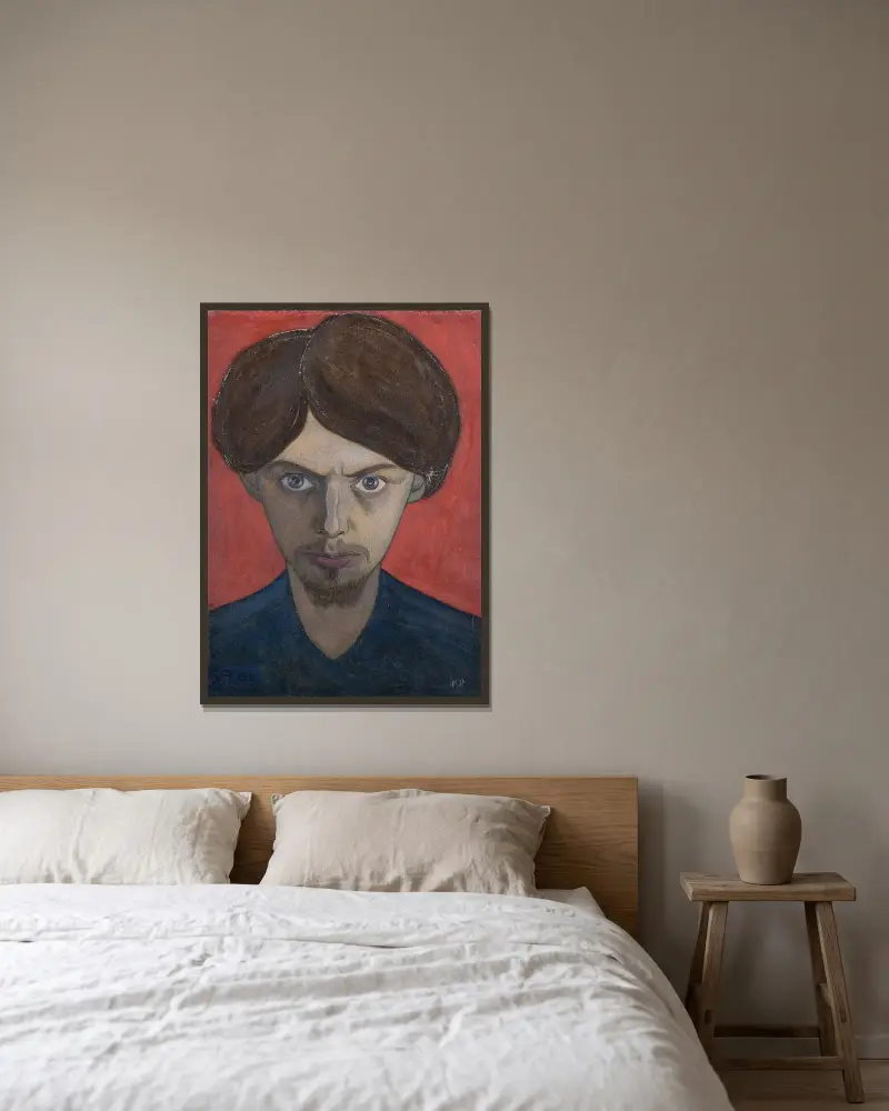 Self Portrait, Ivar Arosenius v rámu na stěně