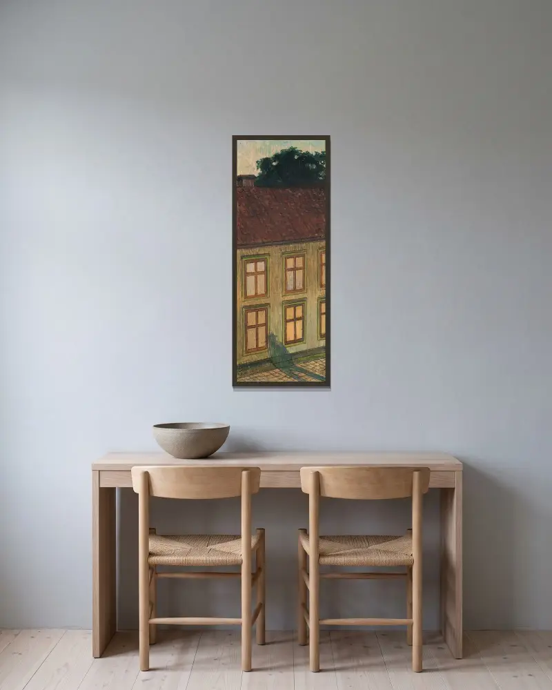 Twilight, Ivar Arosenius w ramie na ścianie