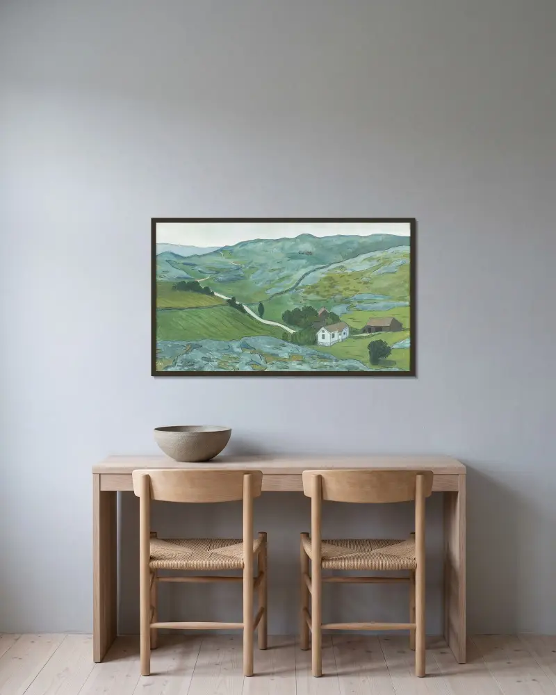 Waste Land, Ivar Arosenius w ramie na ścianie
