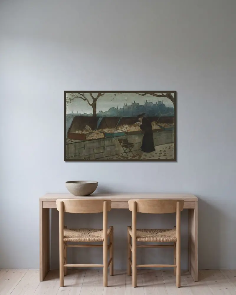 Withered Leaves, Ivar Arosenius w ramie na ścianie