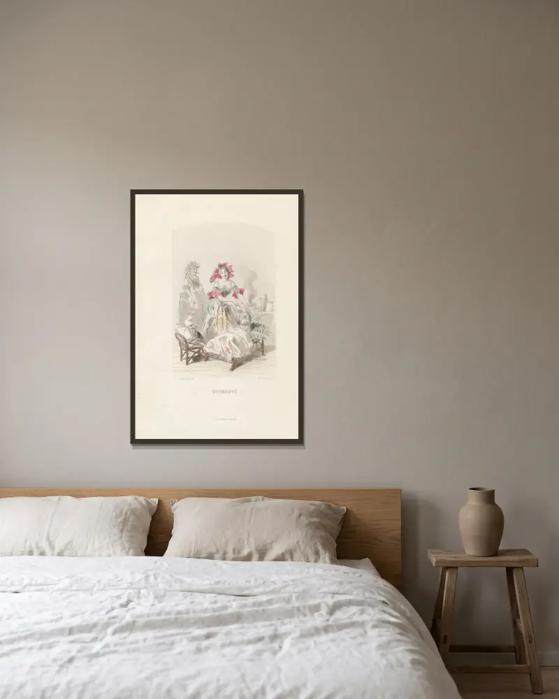 Guanve von J. J. Grandville gerahmt an einer Wand