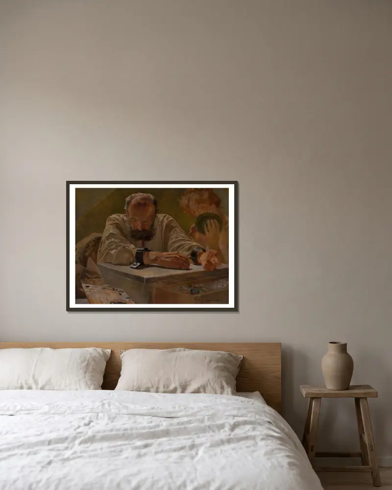 Ruhe von Jacek Malczewski gerahmt an einer Wand