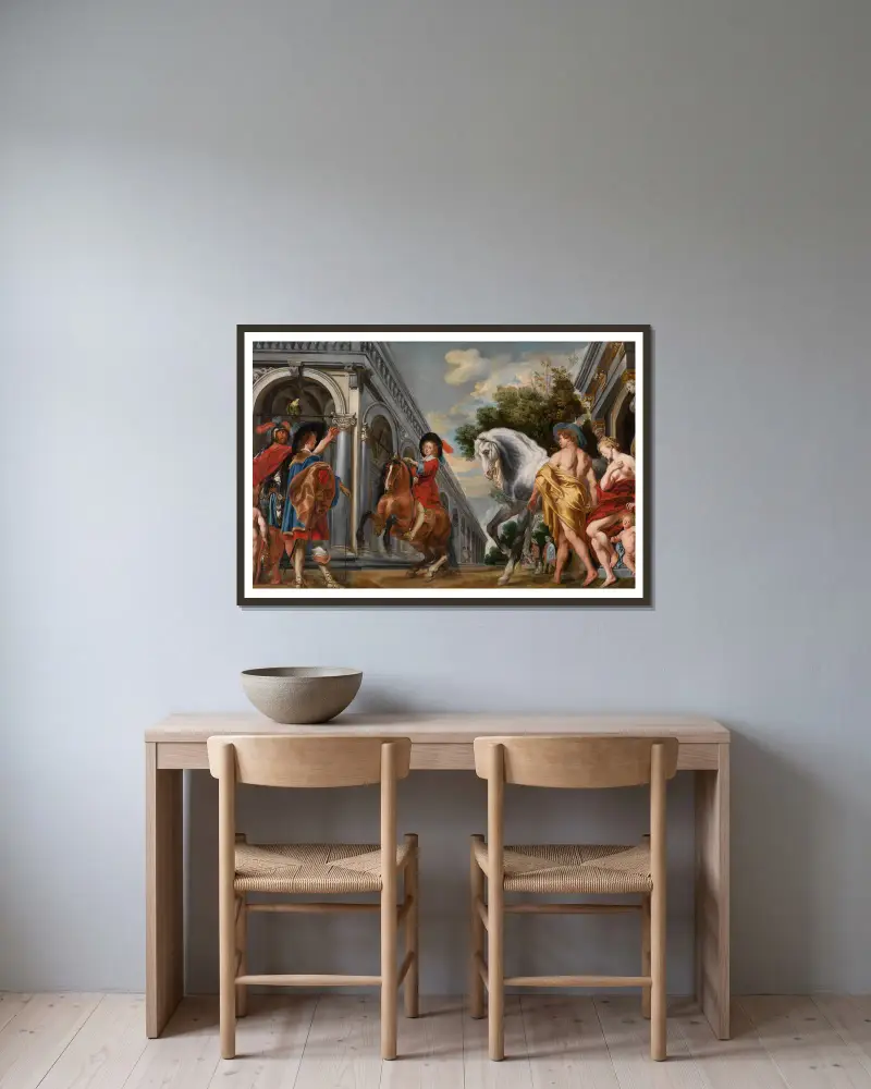 Levade, Jacob Jordaens w ramie na ścianie