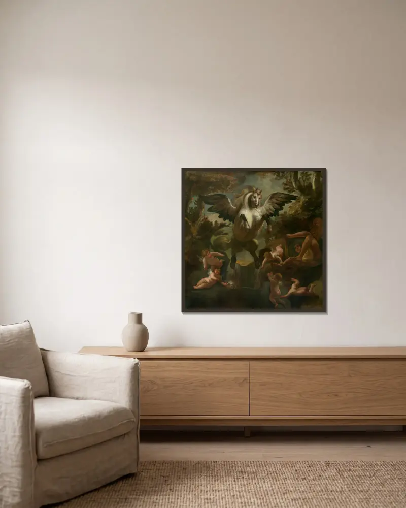 Pegaz, Jacob Jordaens w ramie na ścianie