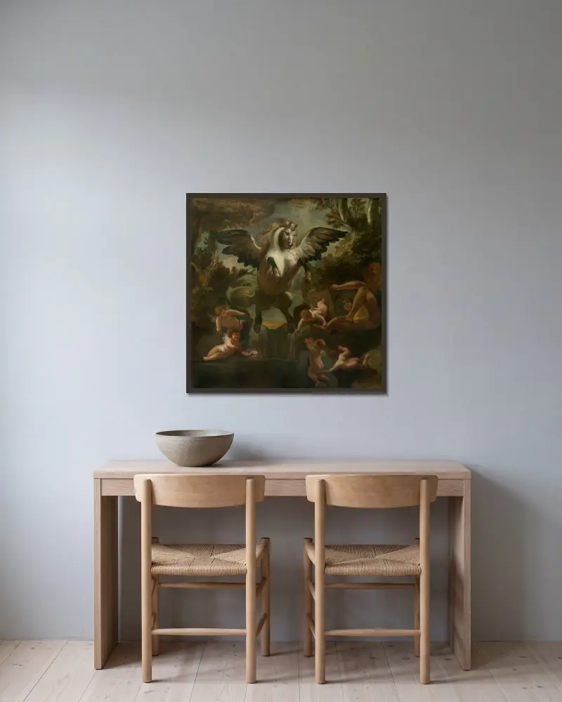 Pegaz, Jacob Jordaens w ramie na ścianie