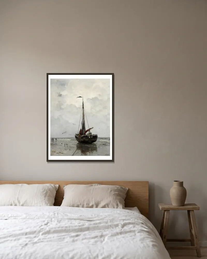 Rybářský člun, Jacob Maris v rámu na stěně