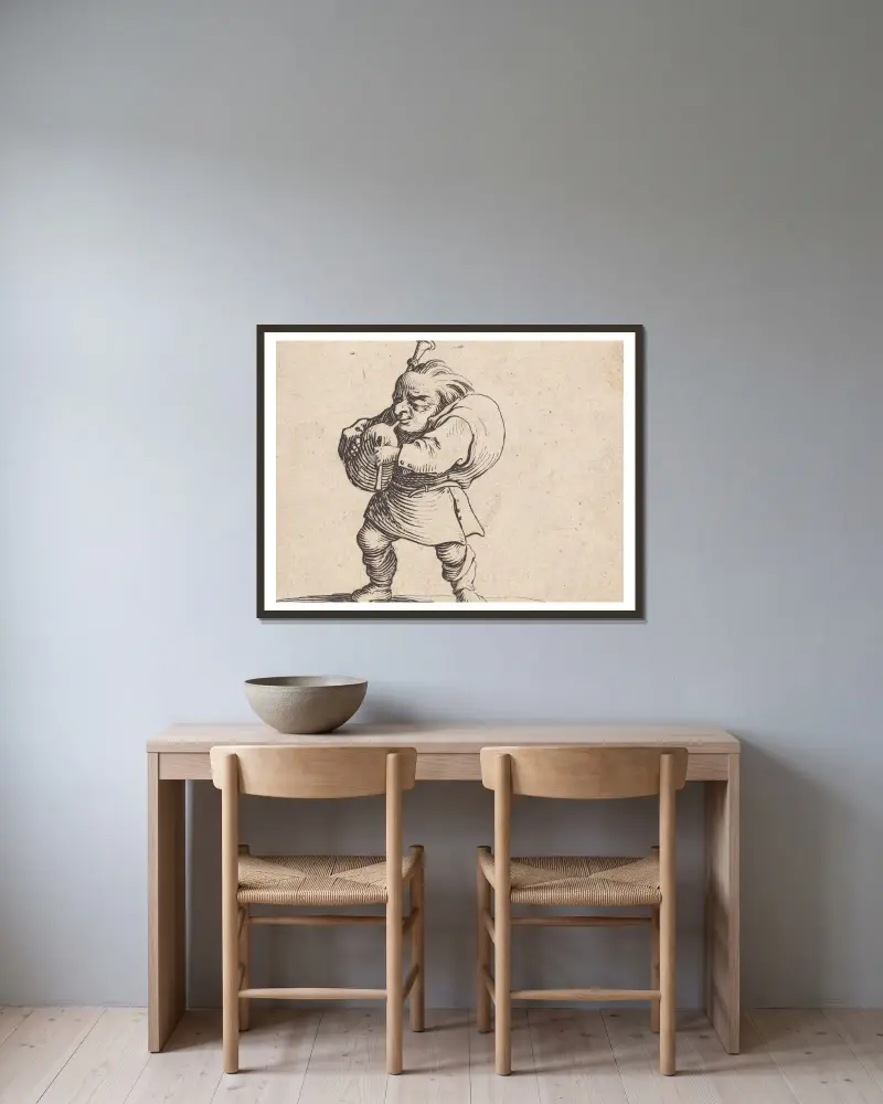 Dudziarz, Jacques Callot w ramie na ścianie