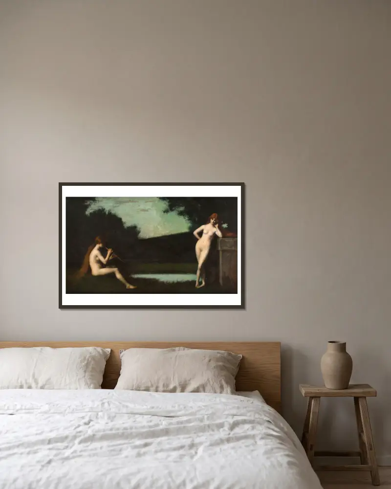 Ekloga, Jean-Jacques Henner v rámu na stěně