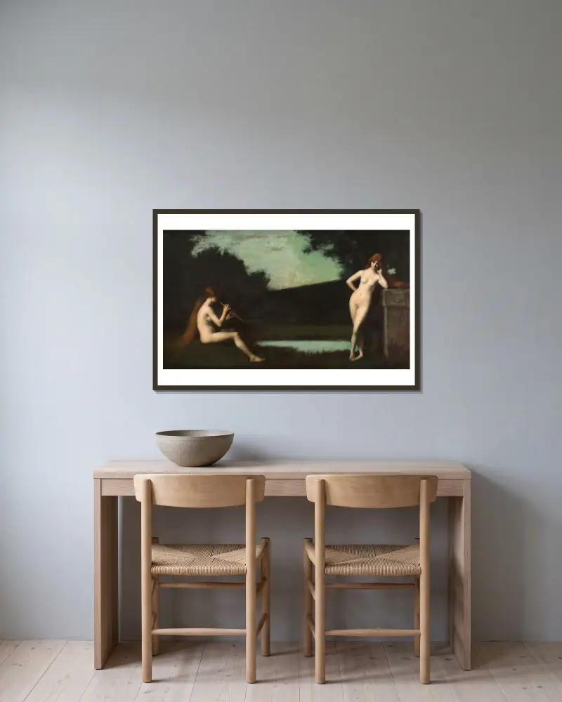 Ekloga, Jean-Jacques Henner v rámu na stěně