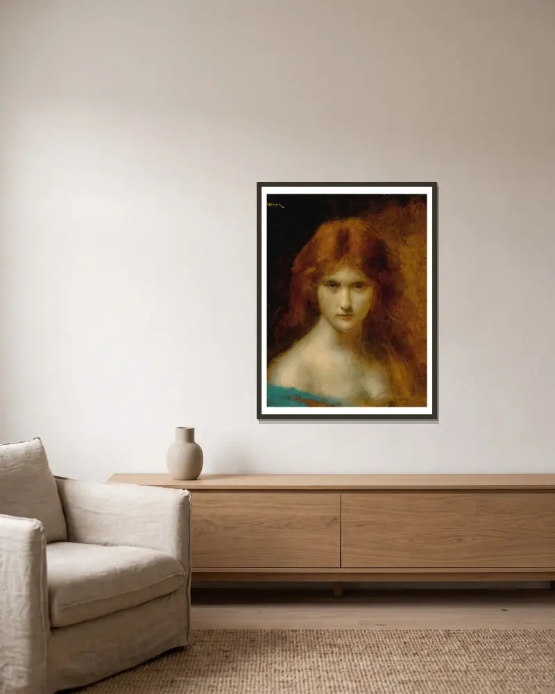 Judith av Jean-Jacques Henner inramad på en vägg
