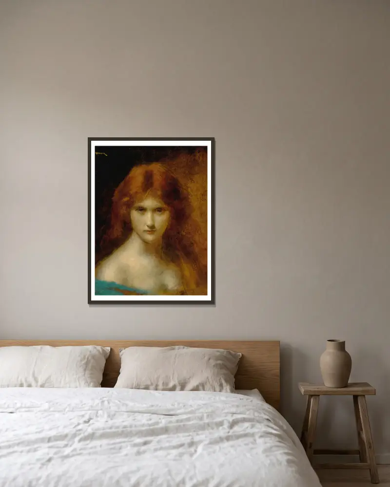 Judith av Jean-Jacques Henner inramad på en vägg