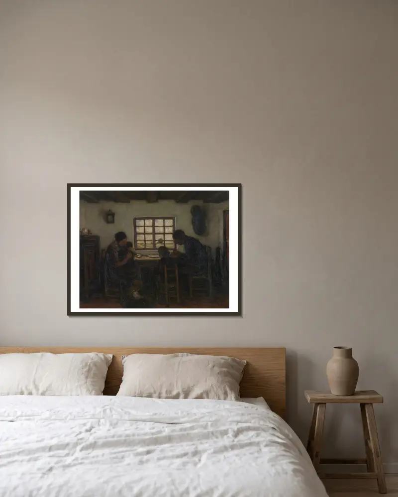 Interieur in der Kempen von Jakob Smits gerahmt an einer Wand