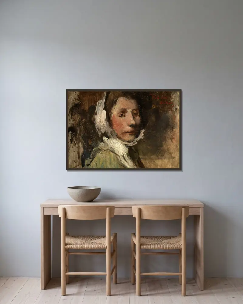 Malvina. – nr 2 av Jakob Smits inramad på en vägg