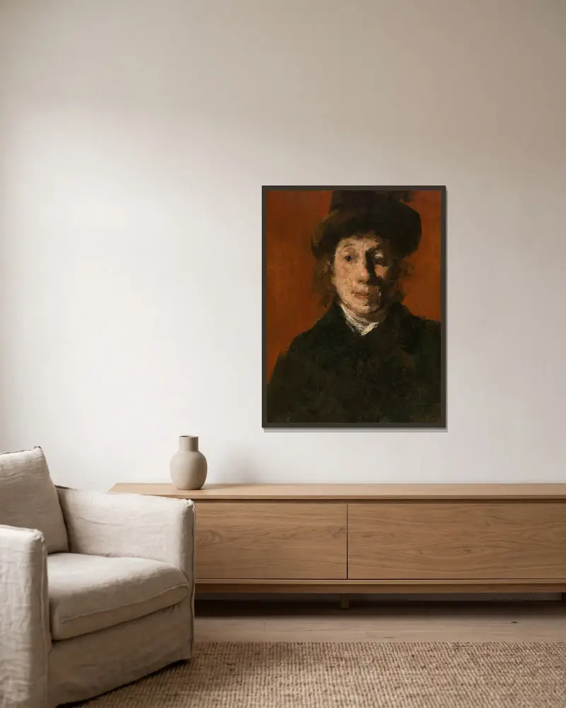 Malvina, Nr. 1 von Jakob Smits gerahmt an einer Wand
