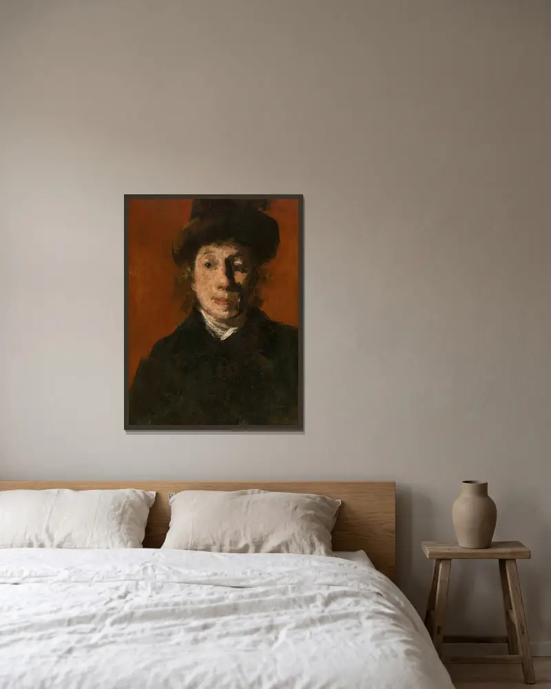 Malvina, Nr. 1 von Jakob Smits gerahmt an einer Wand