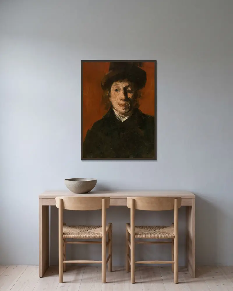 Malvina, Nr. 1 von Jakob Smits gerahmt an einer Wand