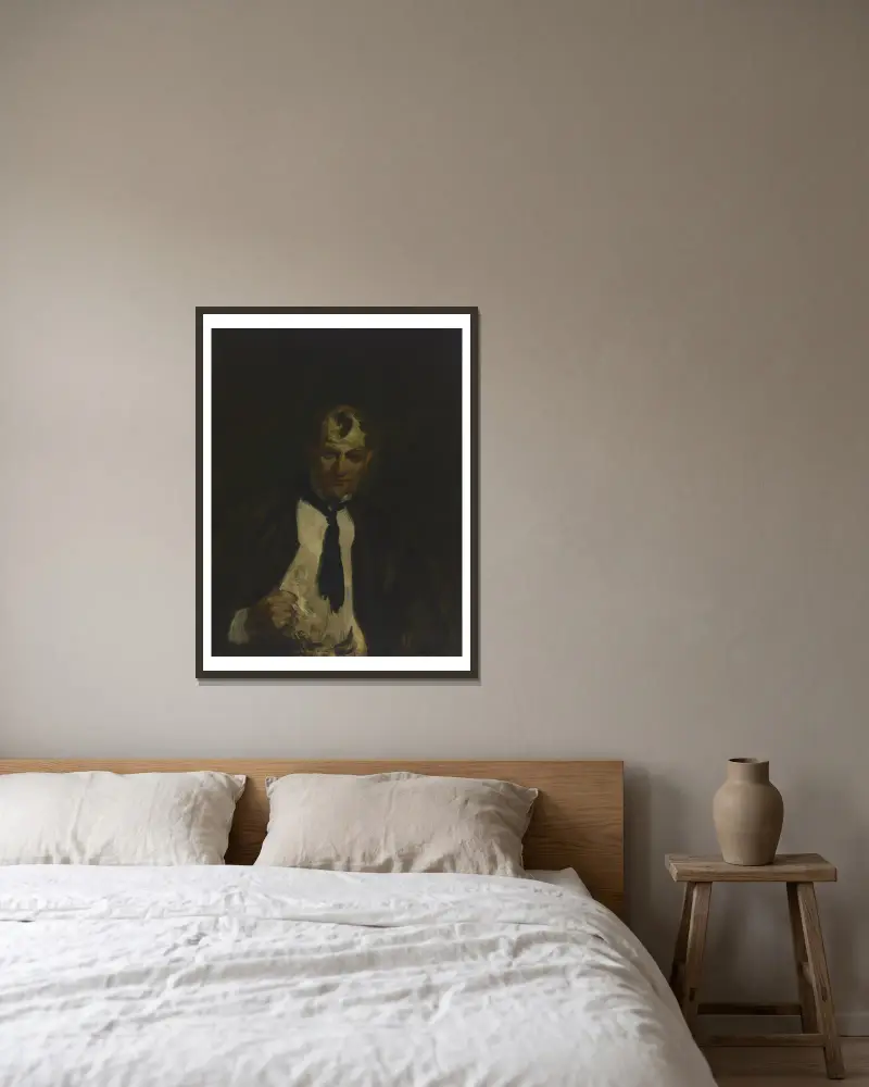 George Benjamin Luks av William James Glackens inramad på en vägg