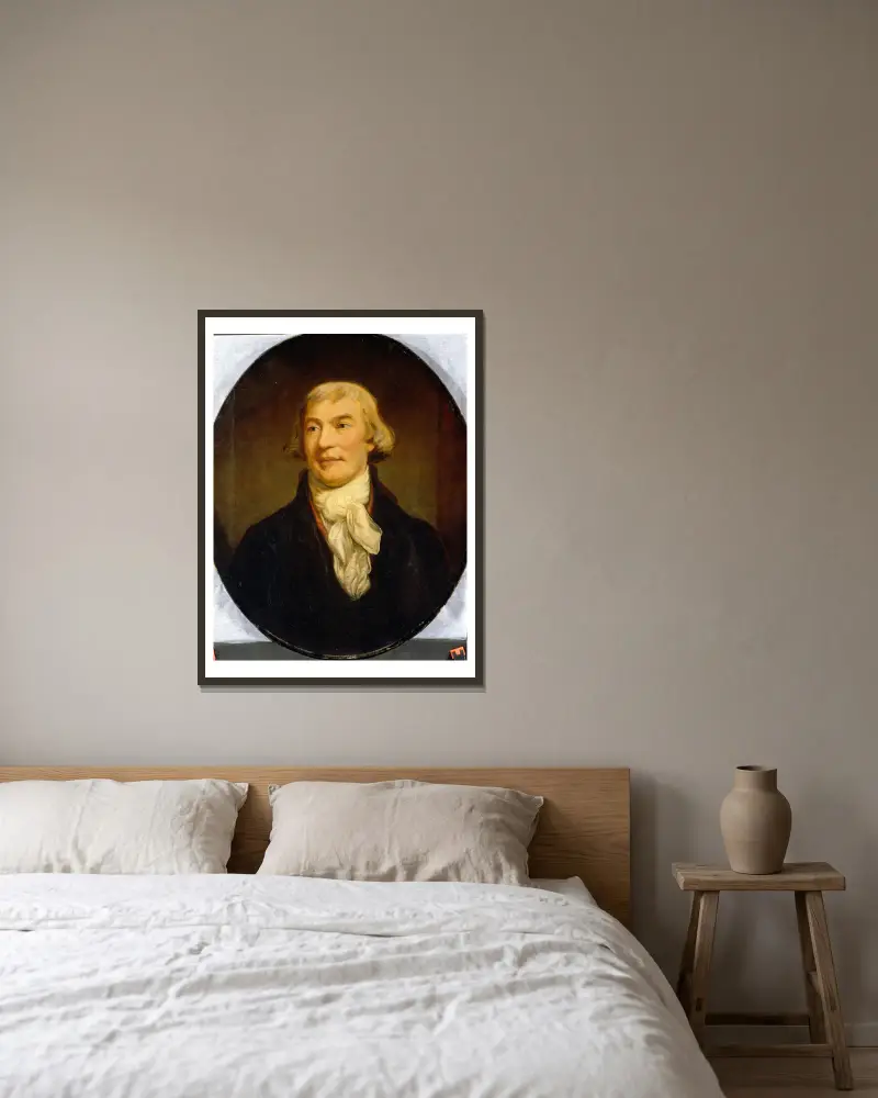 Noel Joseph Desenfans av James Northcote inramad på en vägg