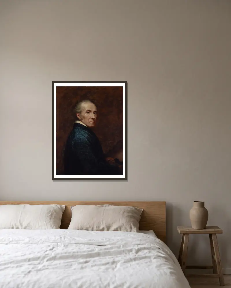 Autoportret, James Northcote w ramie na ścianie