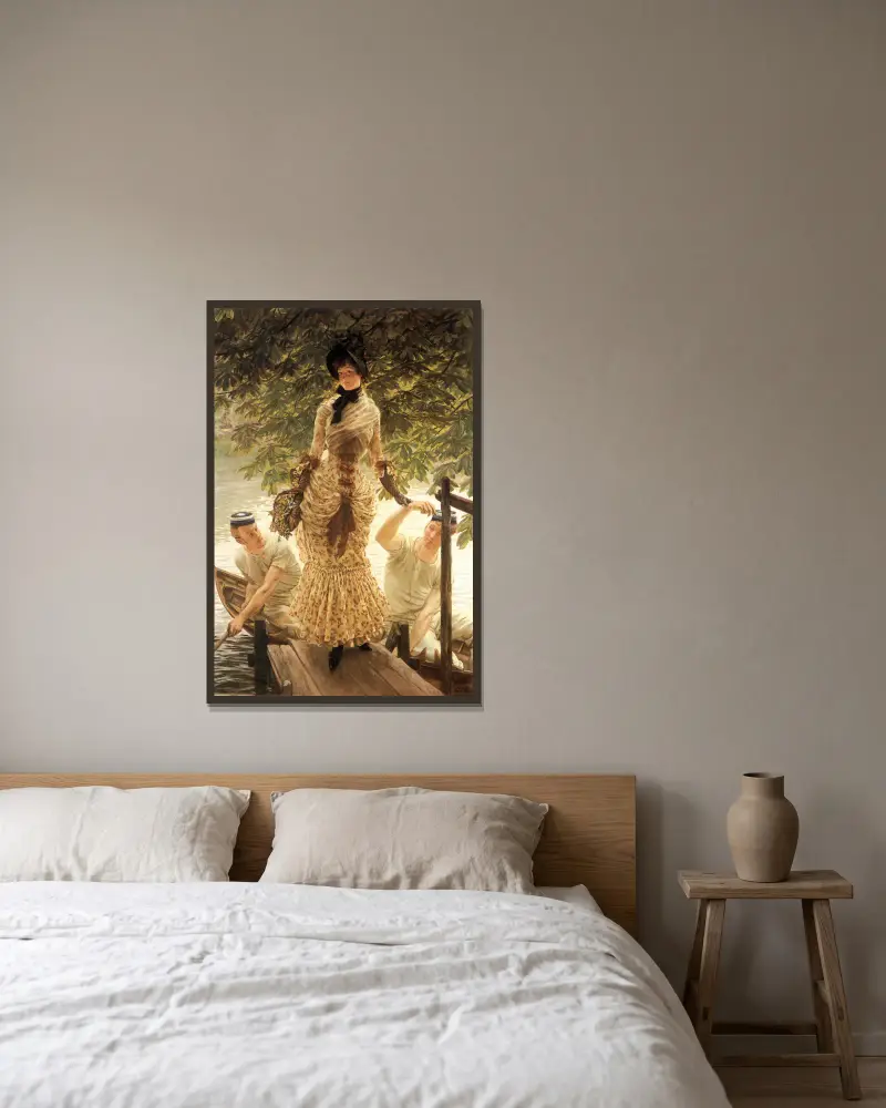 Nad Tamizą, James Tissot w ramie na ścianie