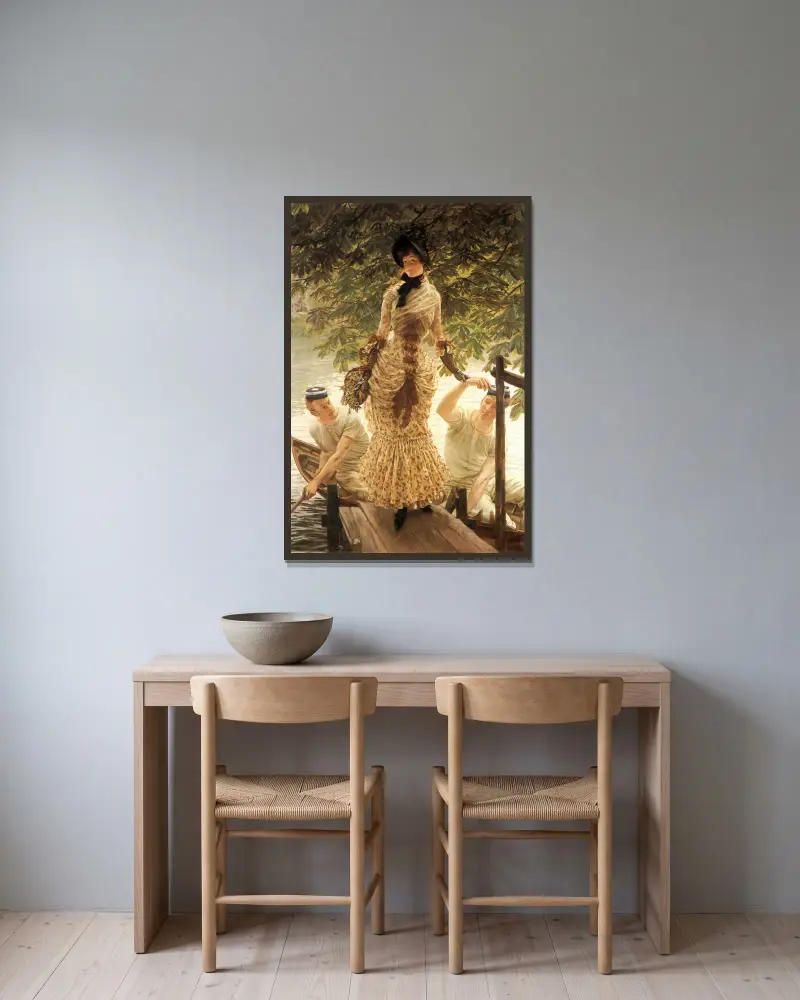 Nad Tamizą, James Tissot w ramie na ścianie