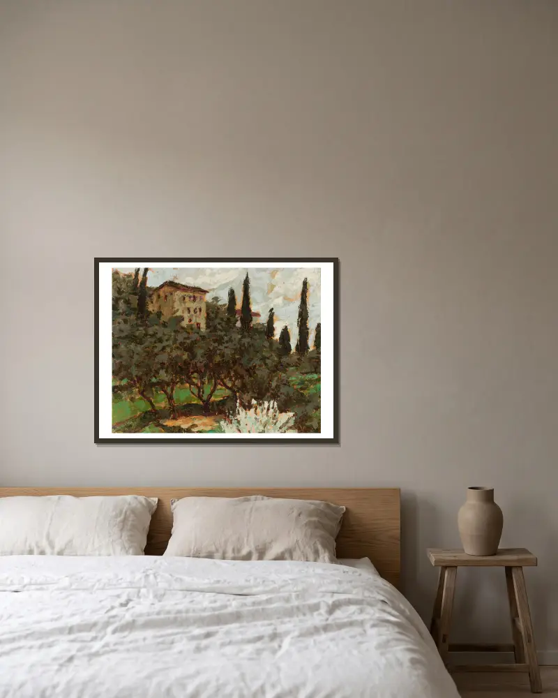 Herbstwind von Jan Bohuszewicz gerahmt an einer Wand