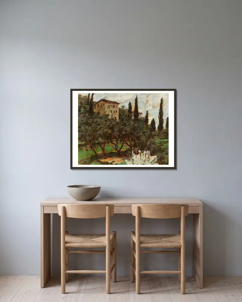 Herbstwind von Jan Bohuszewicz gerahmt an einer Wand