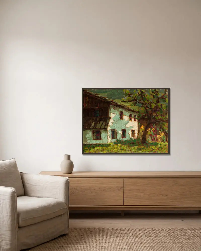 Goldener Herbst von Jan Bohuszewicz gerahmt an einer Wand