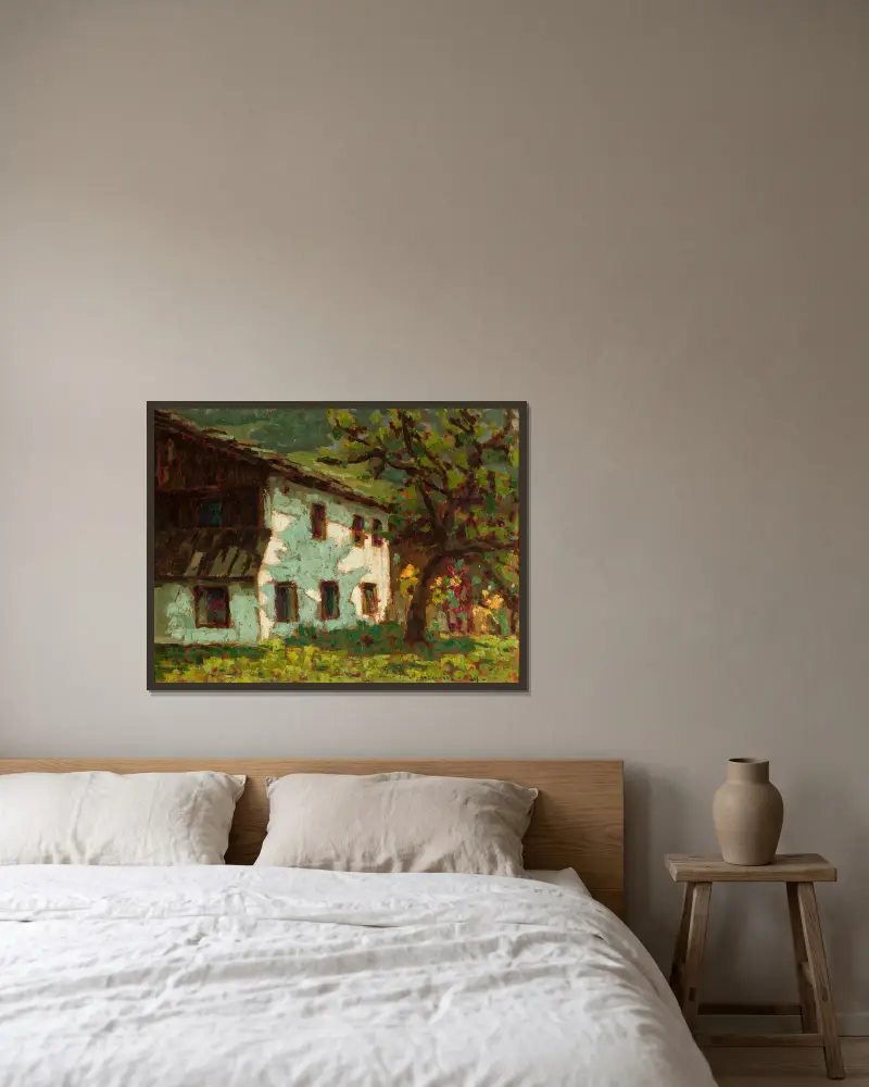 Goldener Herbst von Jan Bohuszewicz gerahmt an einer Wand