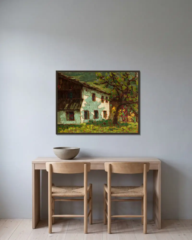 Goldener Herbst von Jan Bohuszewicz gerahmt an einer Wand