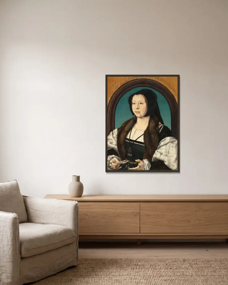 Anna Van Bergen, Jan Gossaert v rámu na stěně