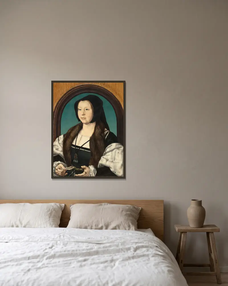 Anna Van Bergen, Jan Gossaert v rámu na stěně