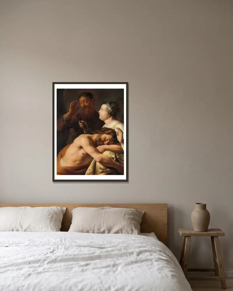 Samson i Dalila, Jan Lievens w ramie na ścianie
