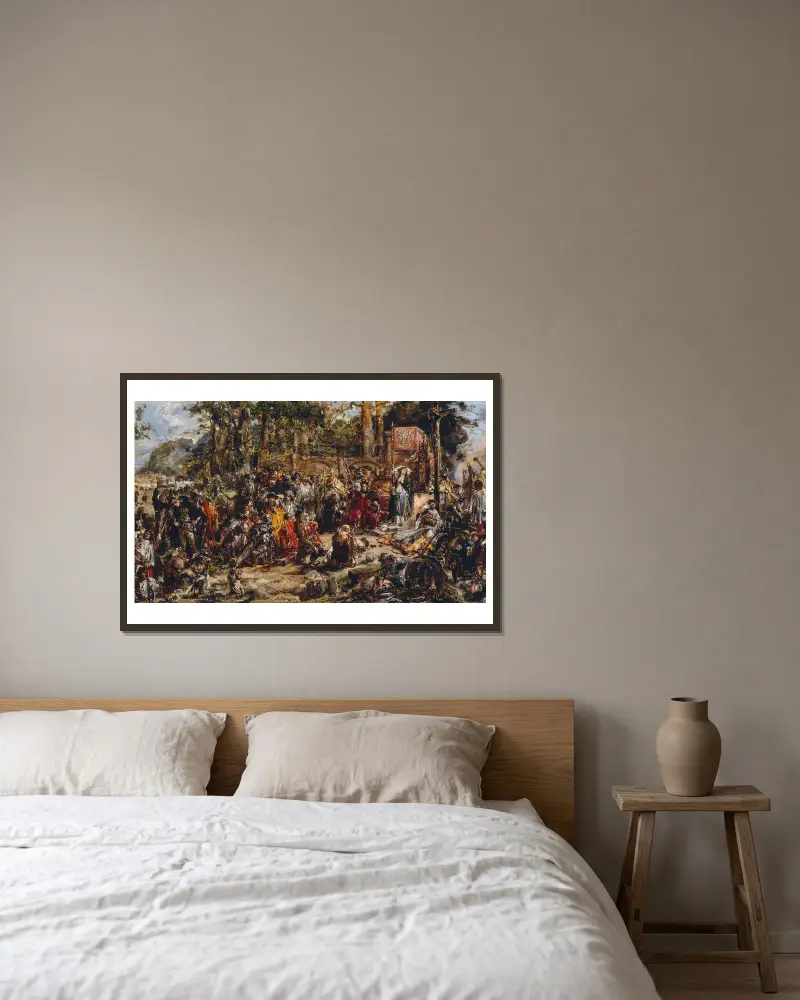 Chrzest Litwy, Jan Matejko w ramie na ścianie