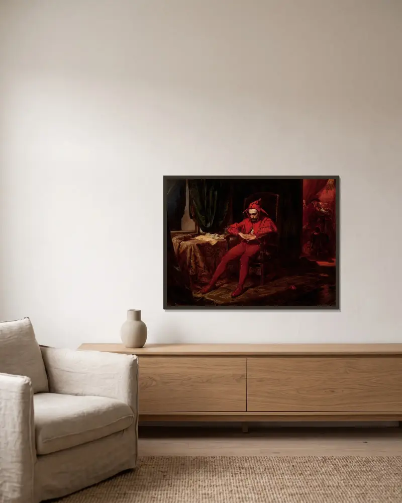 Stańczyk, Jan Matejko w ramie na ścianie