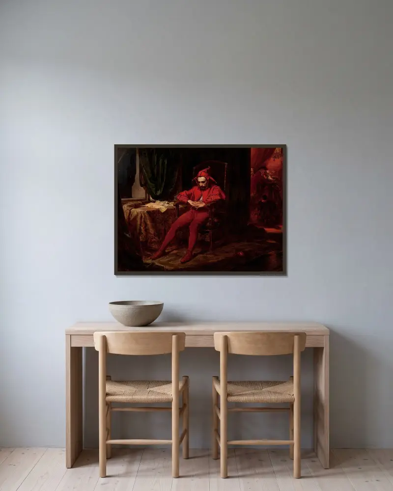 Stańczyk, Jan Matejko w ramie na ścianie