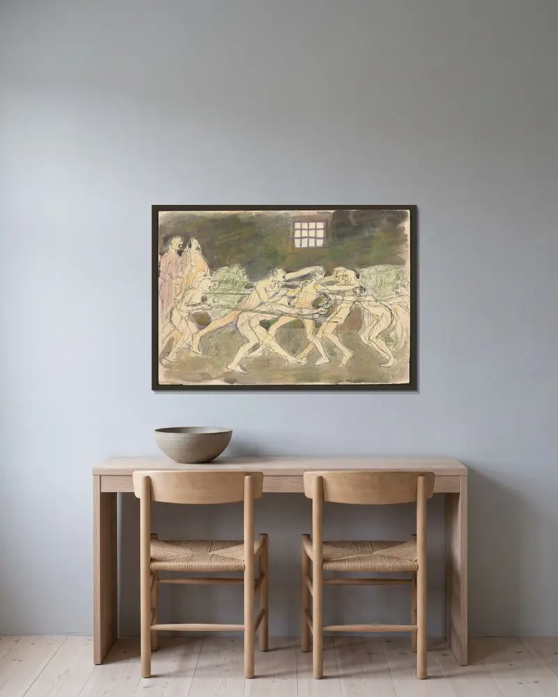 Sie weigern sich, es herzugeben von Jan Rembowski gerahmt an einer Wand