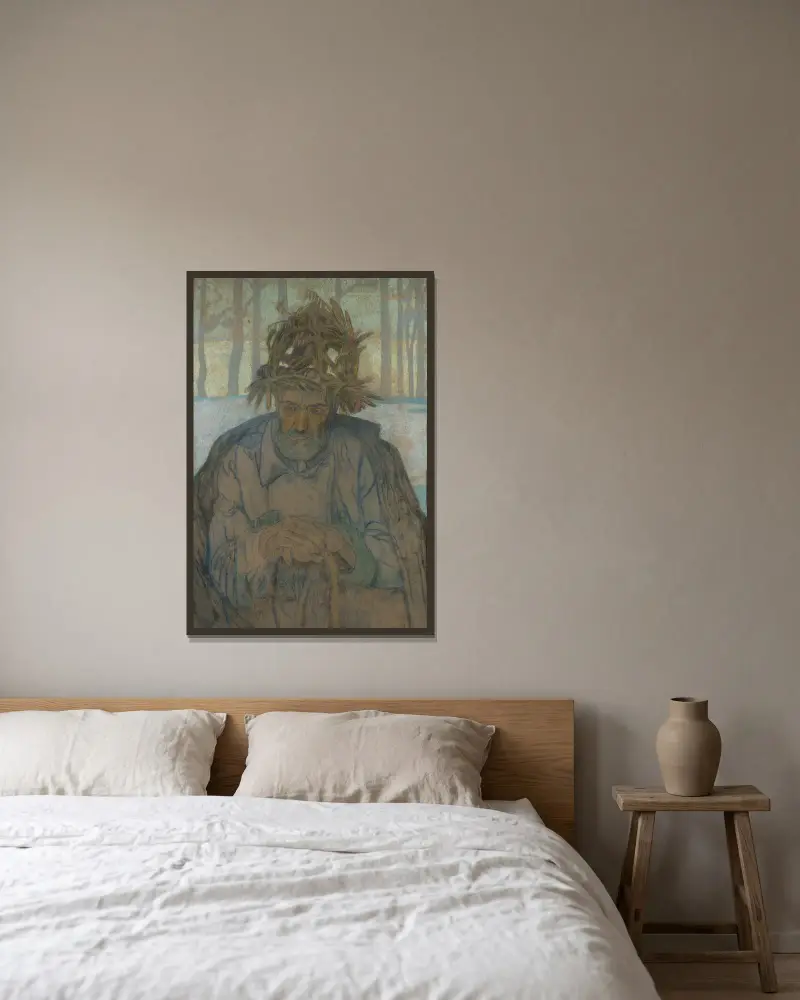 Winter (Allegorie des Winters) von Jan Rembowski gerahmt an einer Wand