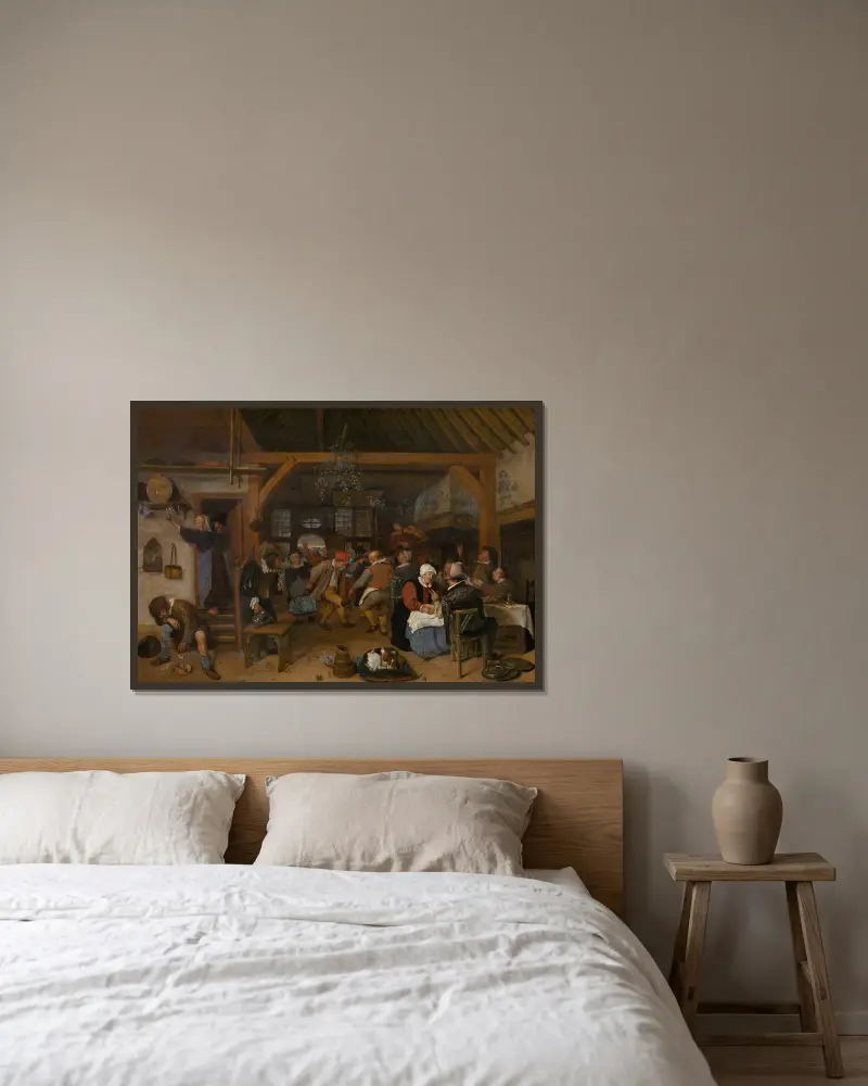 Wesele, Jan Steen w ramie na ścianie